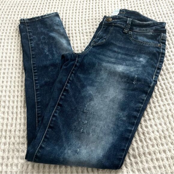 Maurices Women's Boulder Wash Distressed Skinny Mid-rise Jeans Size M - Picture 6 of 13